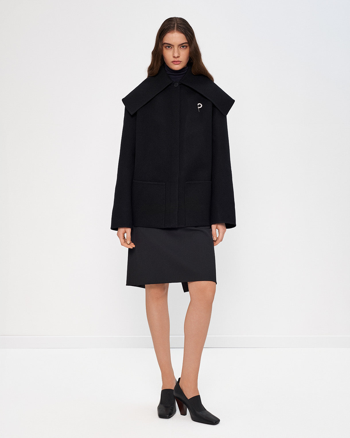 Aquvii CONTROL SHORT COAT【MARE】 BEVZA — Ukrainian Women's Fashion Brand | Minimalist Elegance