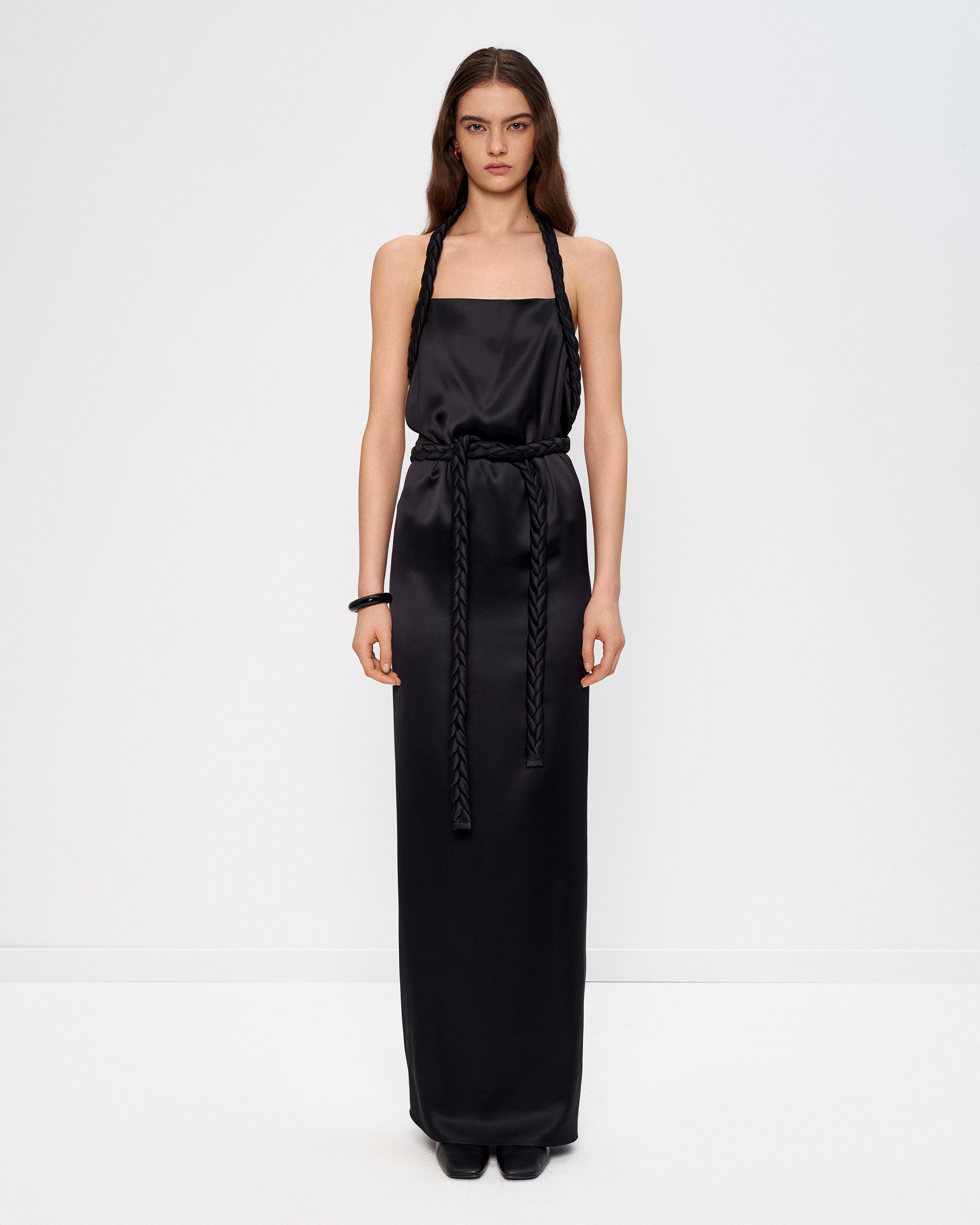 bevza satin bustier maxi dress Kosa Satin Dress