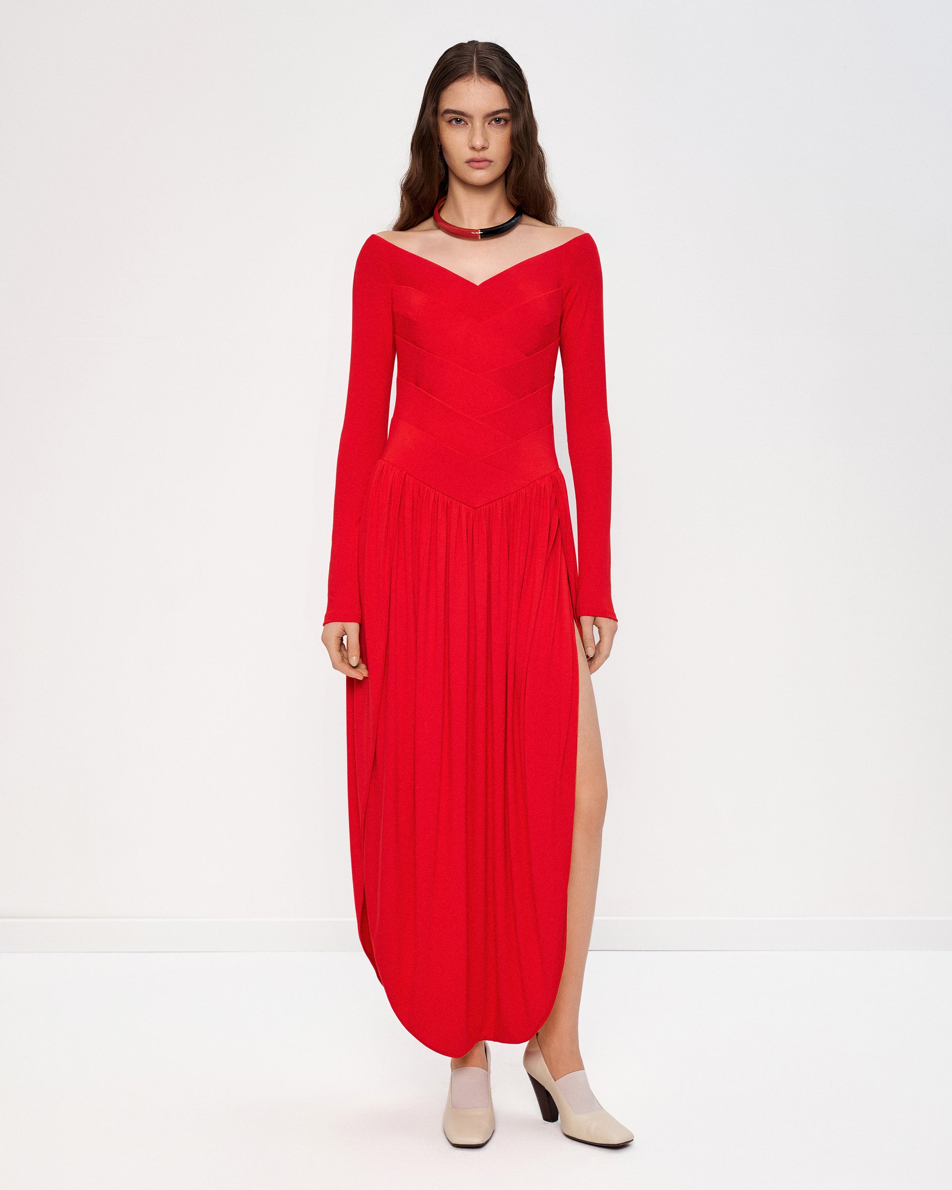 bevza satin bustier maxi dress BEVZA — Ukrainian Women's Fashion Brand